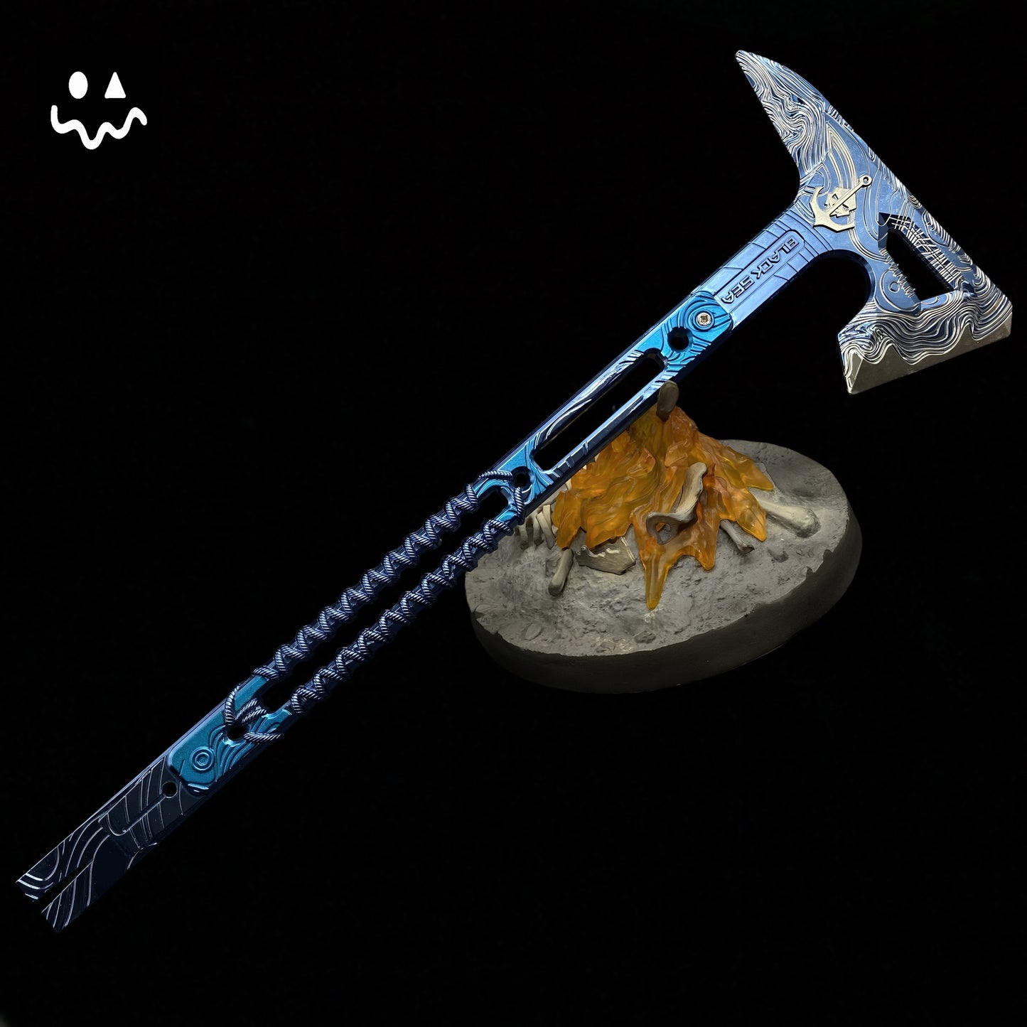 35CM/8.6" Delta Force Black Sea Tactical Axe Metal Replica