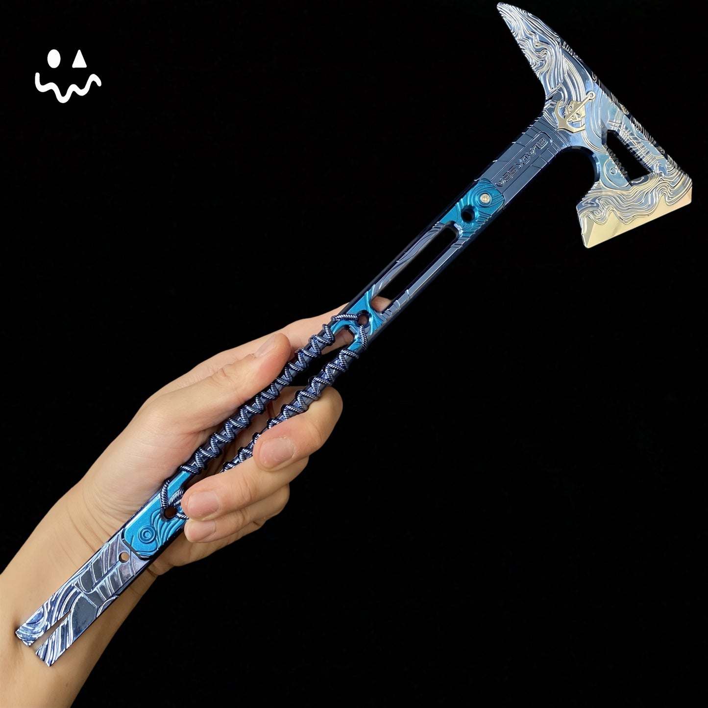 35CM/8.6" Delta Force Black Sea Tactical Axe Metal Replica