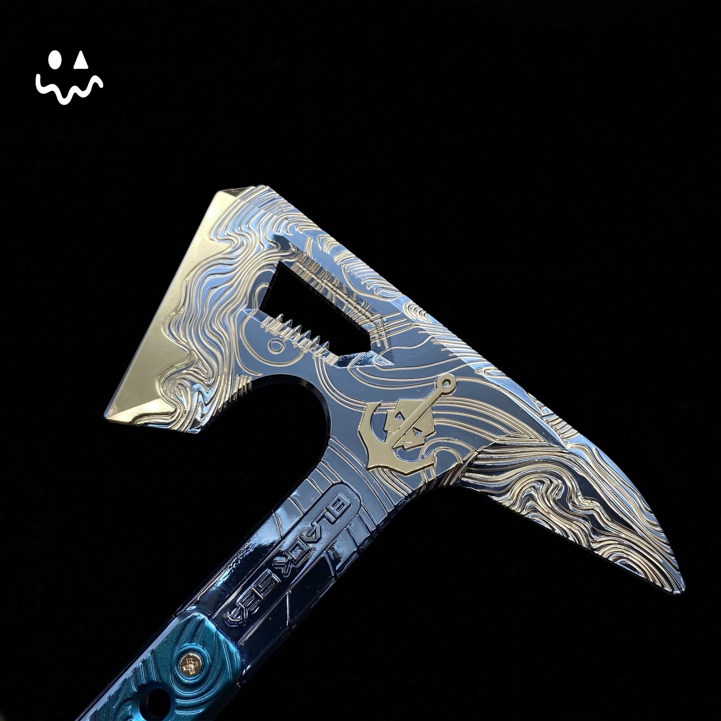 35CM/8.6" Delta Force Black Sea Tactical Axe Metal Replica