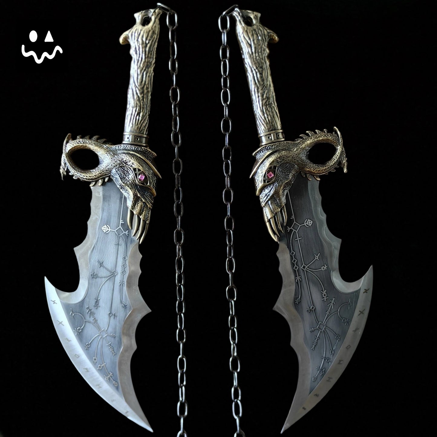 Blades of Chaos Life-size Metal Replica