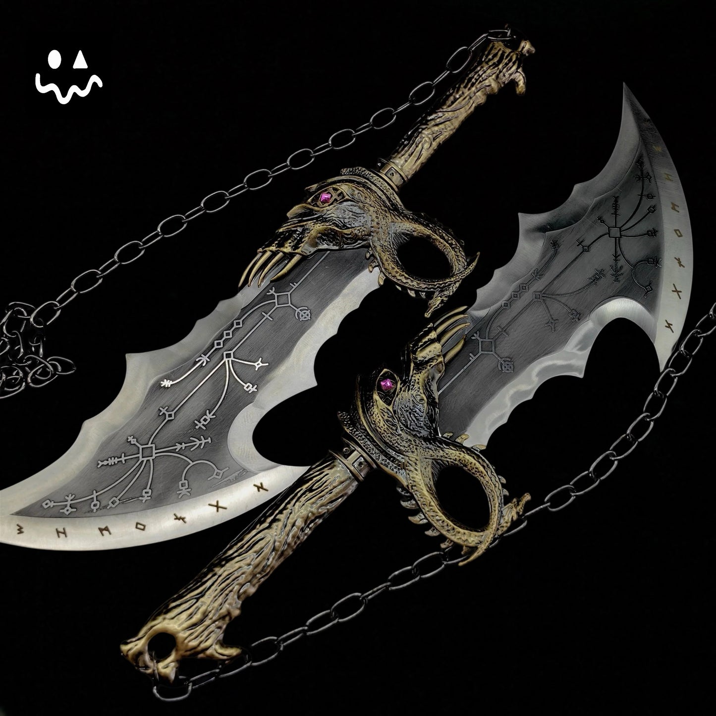 Blades of Chaos Life-size Metal Replica