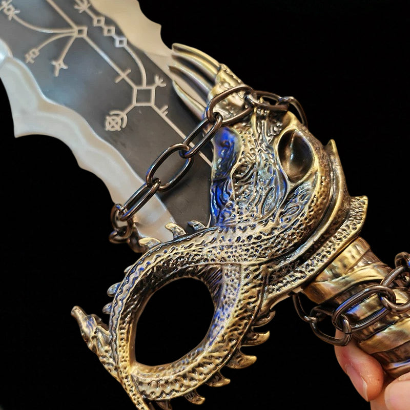 Blades of Chaos Life-size Metal Replica