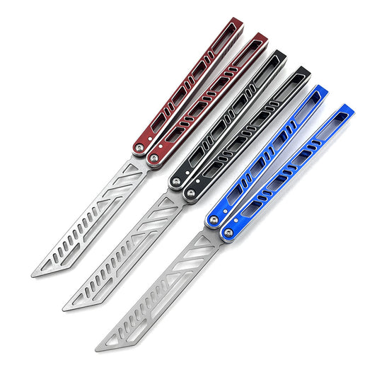 Megalodong Cutting High-End Balisong Stumpfe Klinge Butterfly Trainer