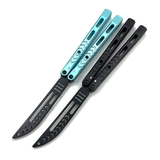 Luftfahrt Aluminium 7075 Schneiden High-End Balisong Blunt Blade Butterfly Trainer