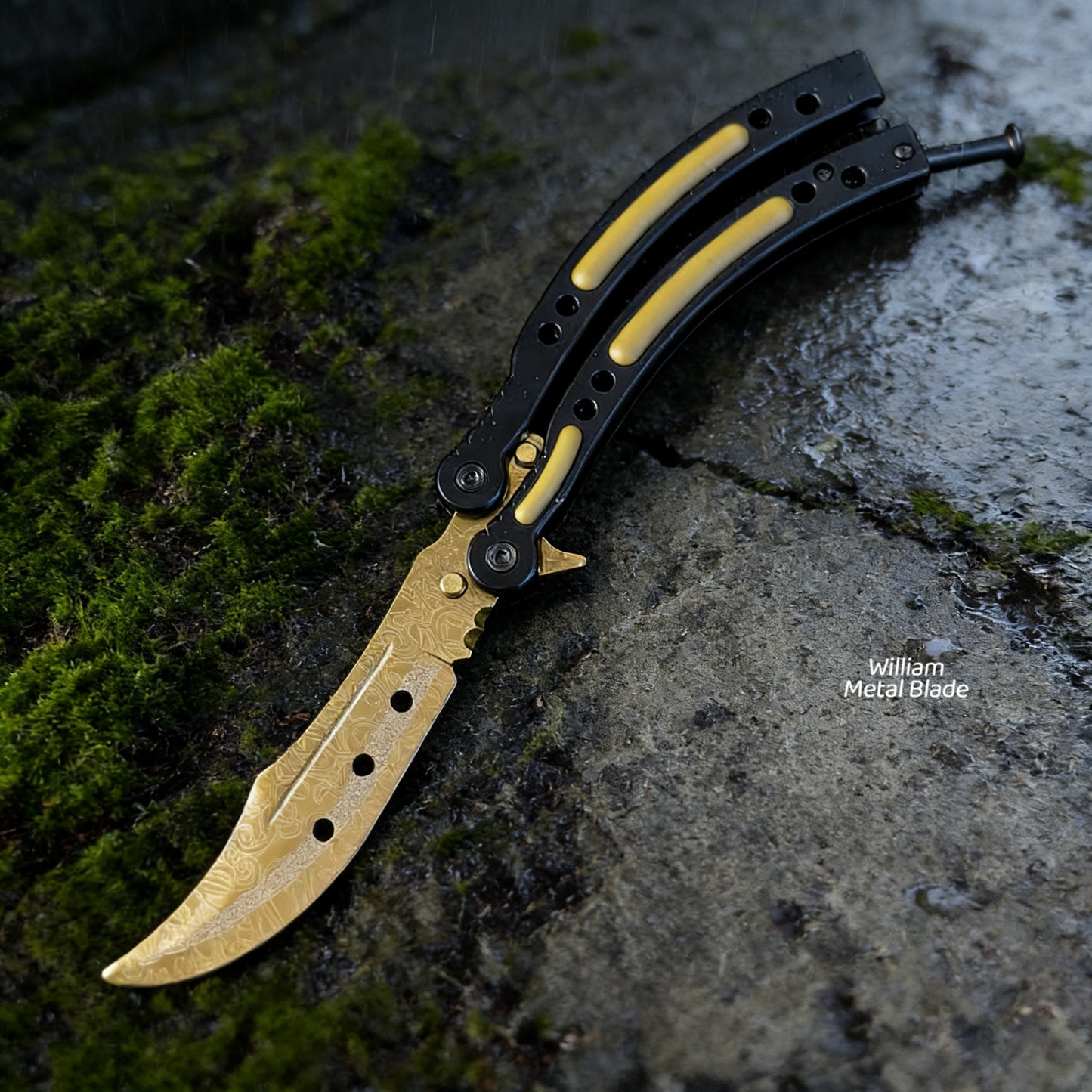 CS Balisong Blunt Blade Trainer Metal Replica Collection