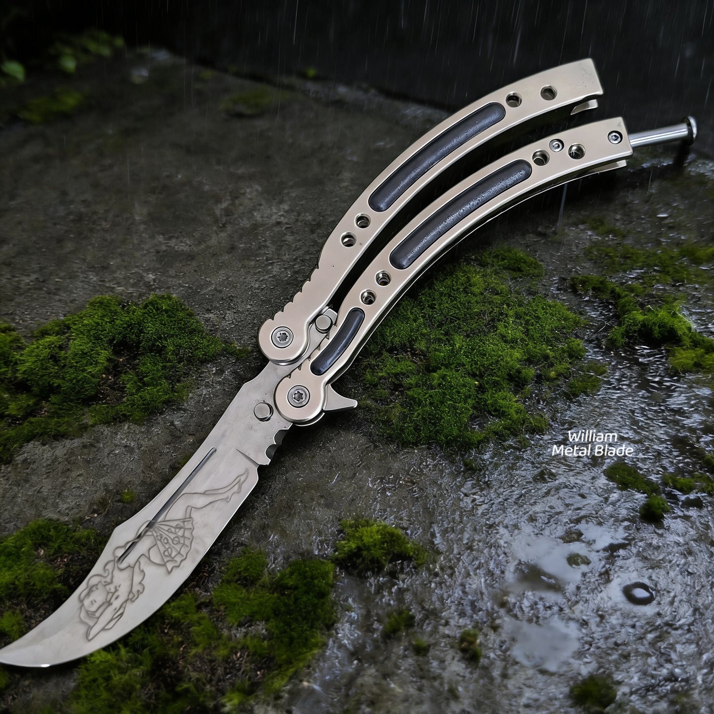 CS Balisong Blunt Blade Trainer Metal Replica Collection