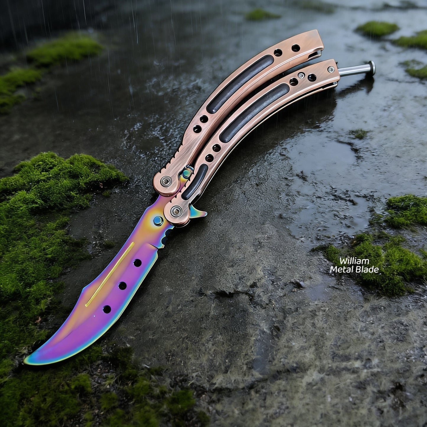 CS Balisong Blunt Blade Trainer Metal Replica Collection