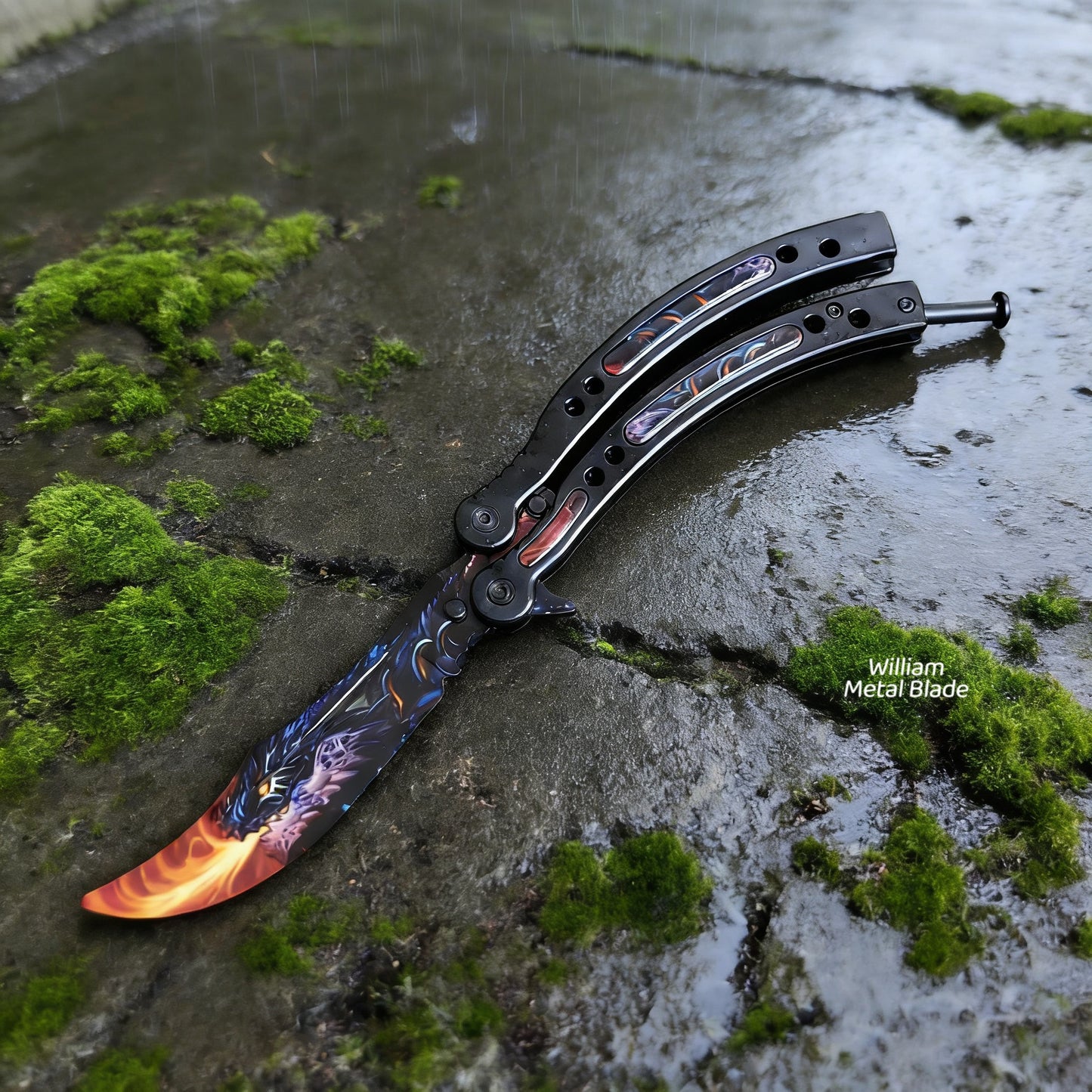 CS Balisong Blunt Blade Trainer Metal Replica Collection