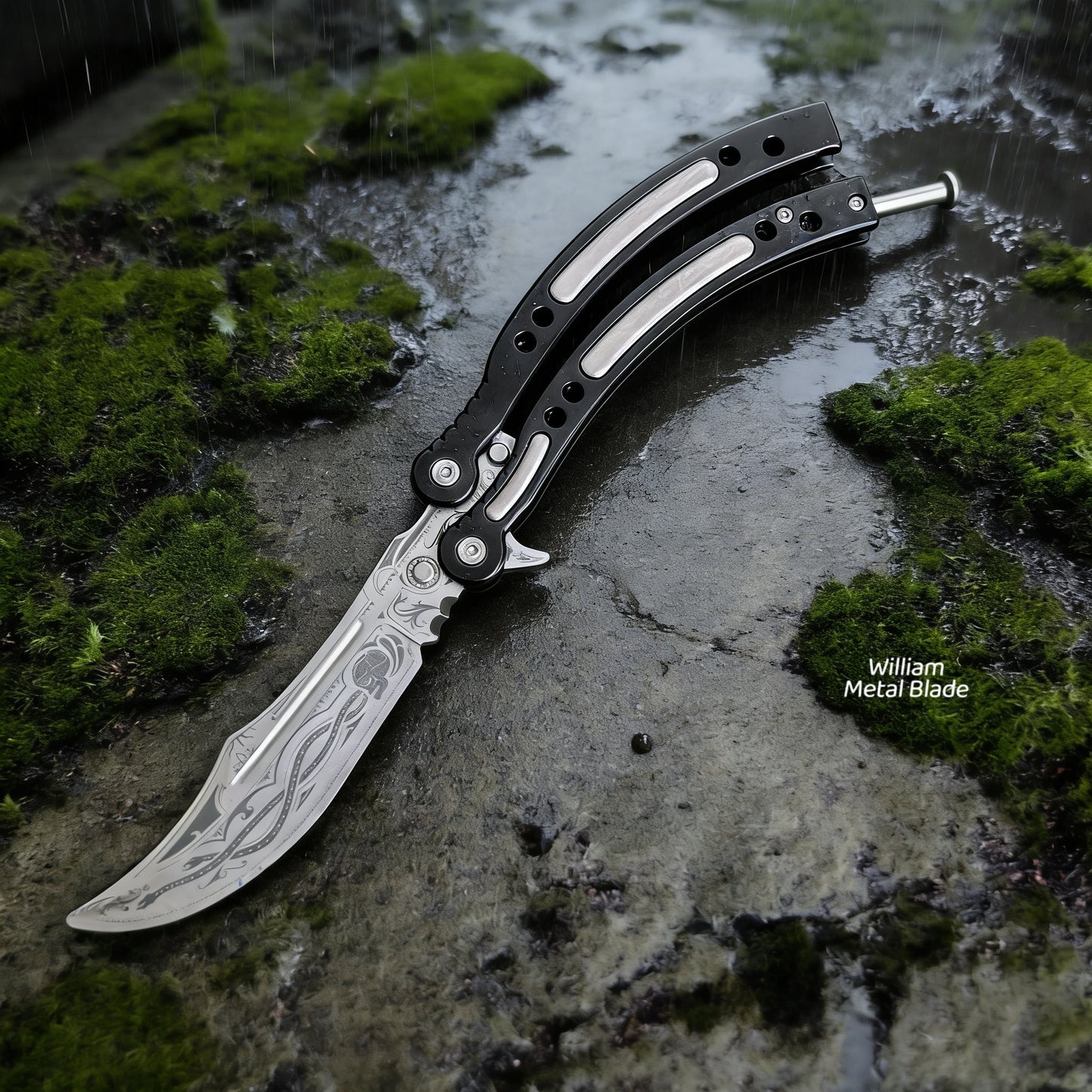CS Balisong Blunt Blade Trainer Metal Replica Collection