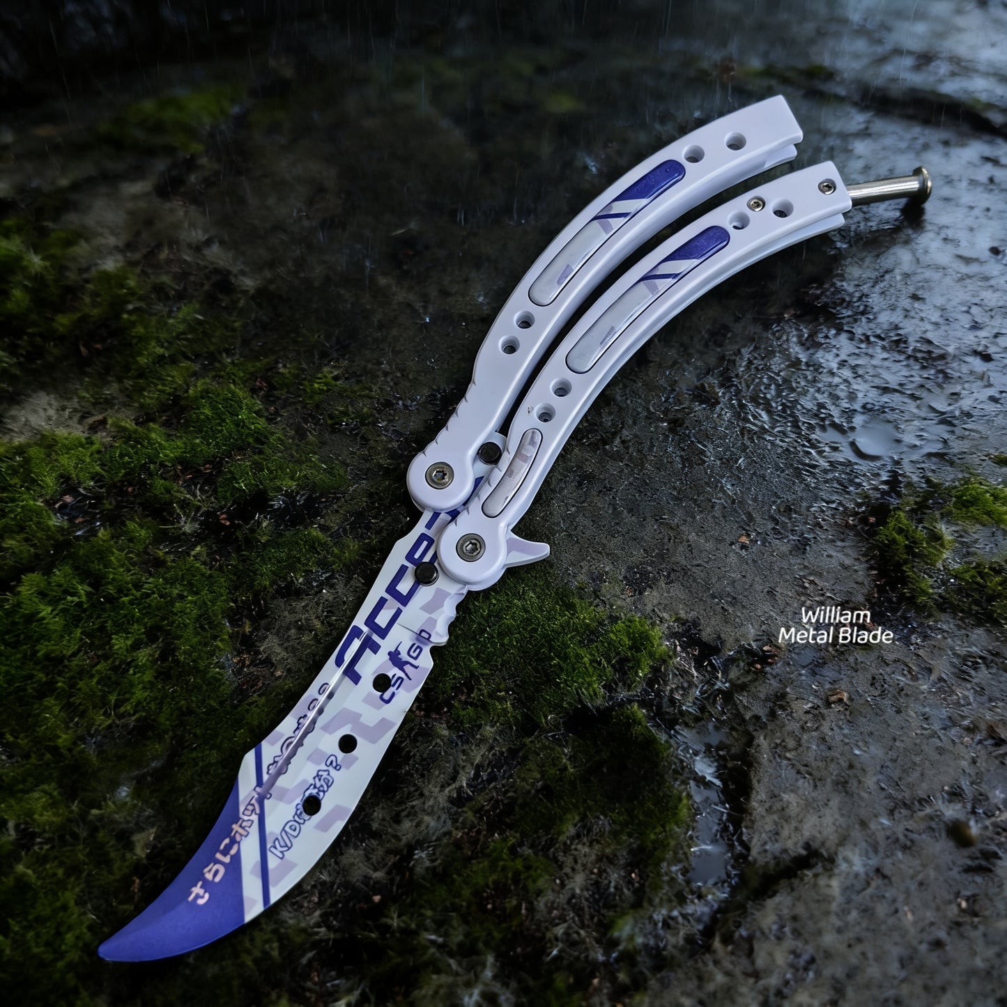 CS Balisong Blunt Blade Trainer Metal Replica Collection