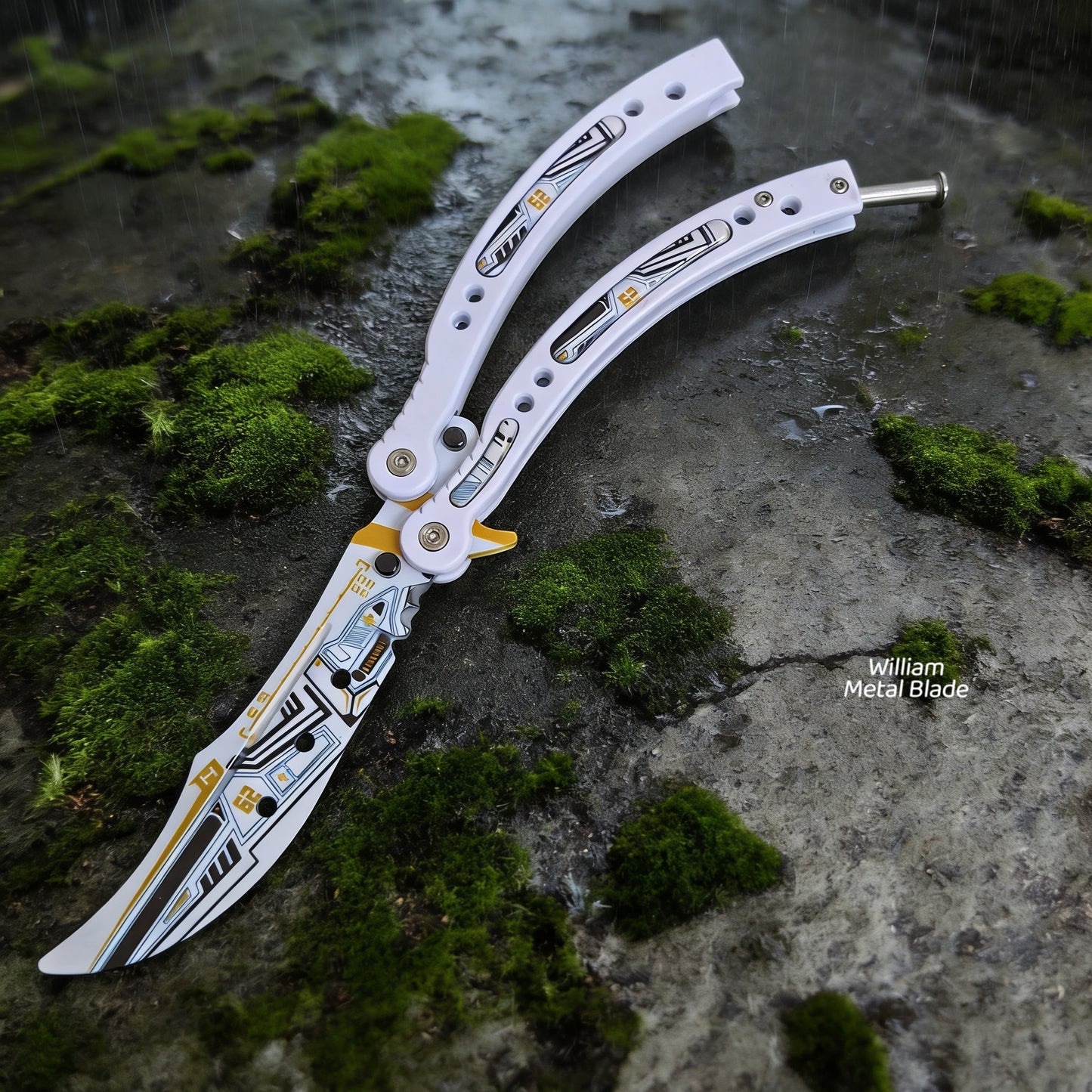 CS Balisong Blunt Blade Trainer Metal Replica Collection