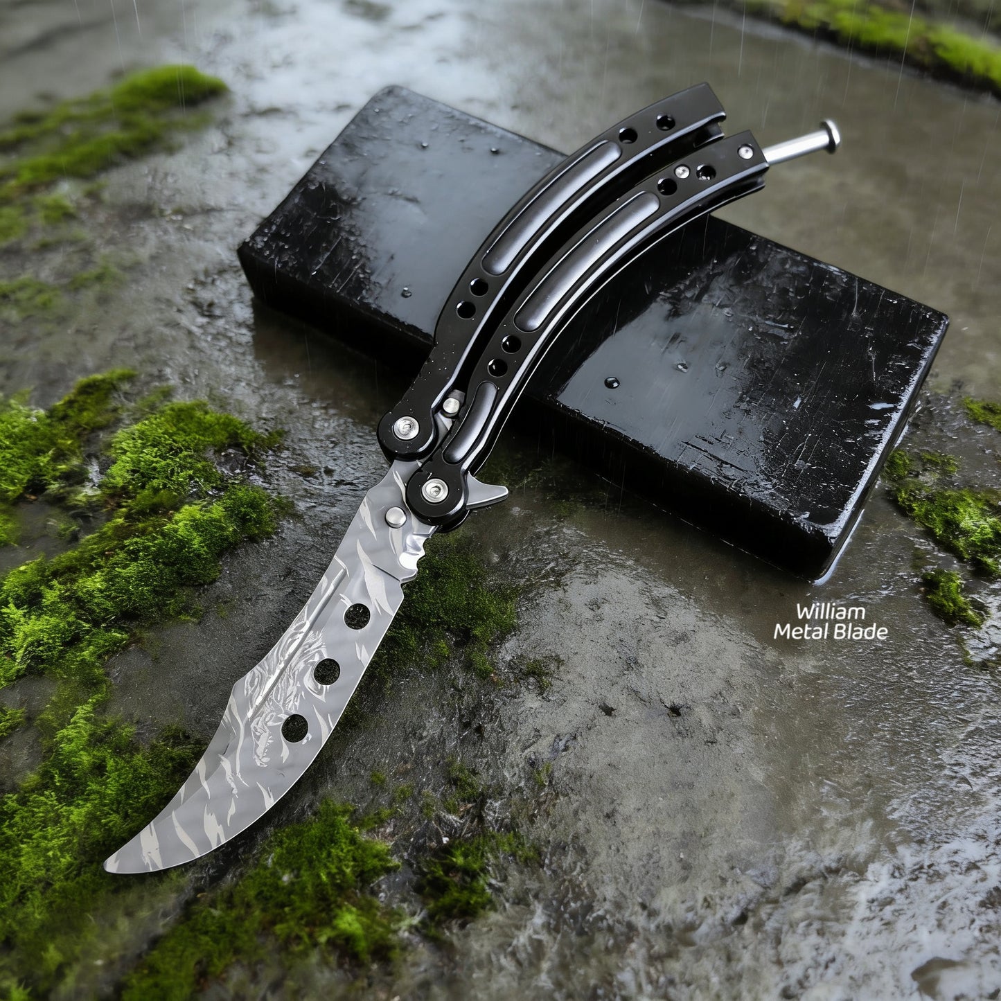 CS Balisong Blunt Blade Trainer Metal Replica Collection