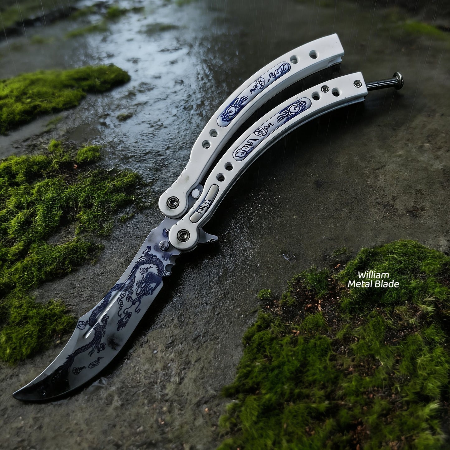 CS Balisong Blunt Blade Trainer Metal Replica Collection