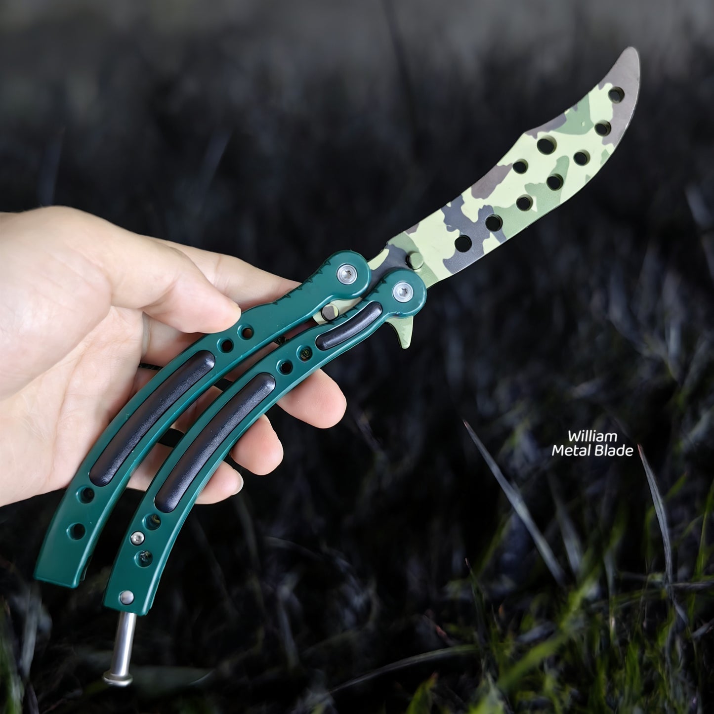 CS Balisong Blunt Blade Trainer Metal Replica Collection