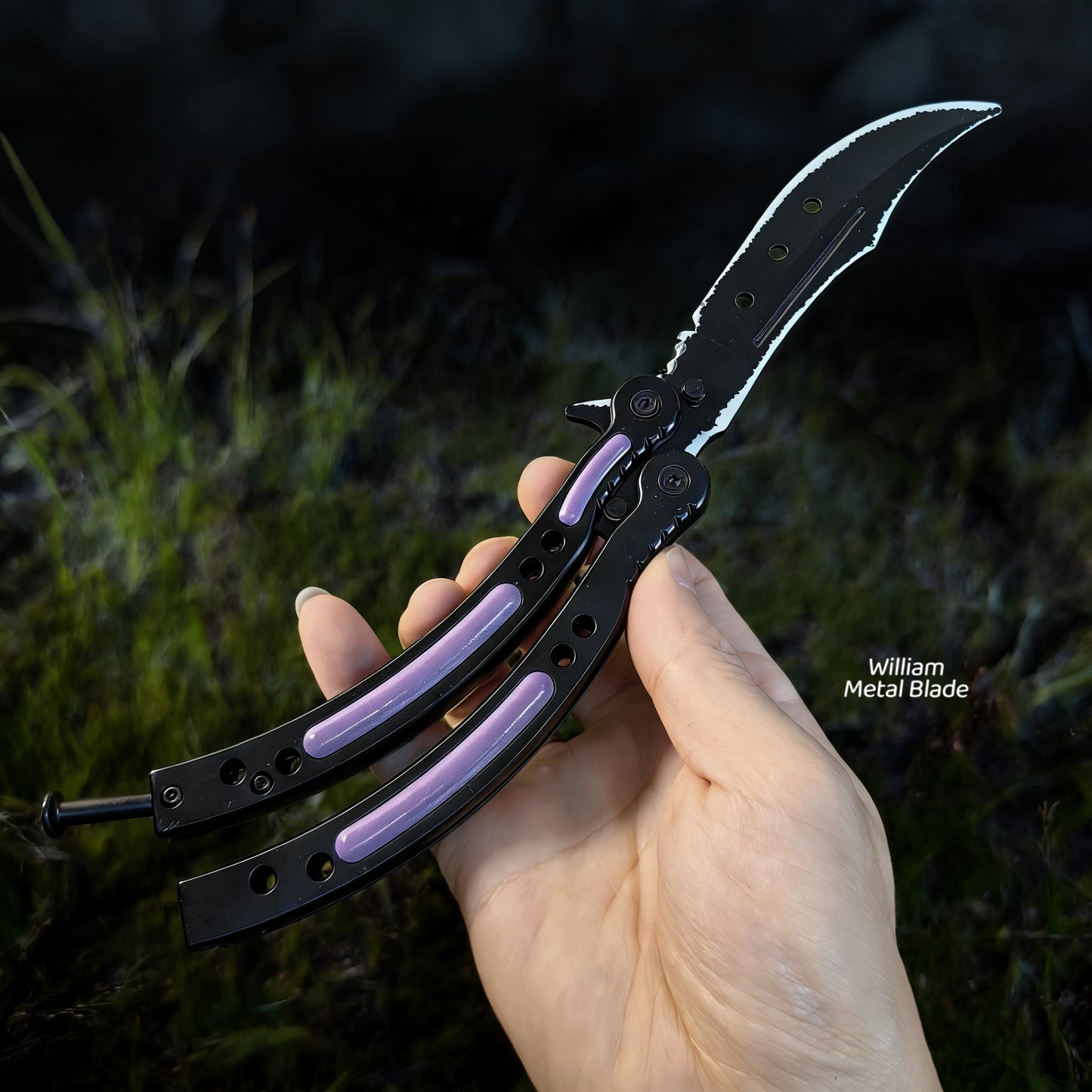 CS Balisong Blunt Blade Trainer Metal Replica Collection