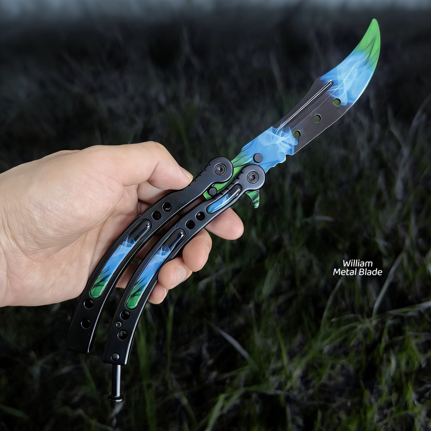 CS Balisong Blunt Blade Trainer Metal Replica Collection