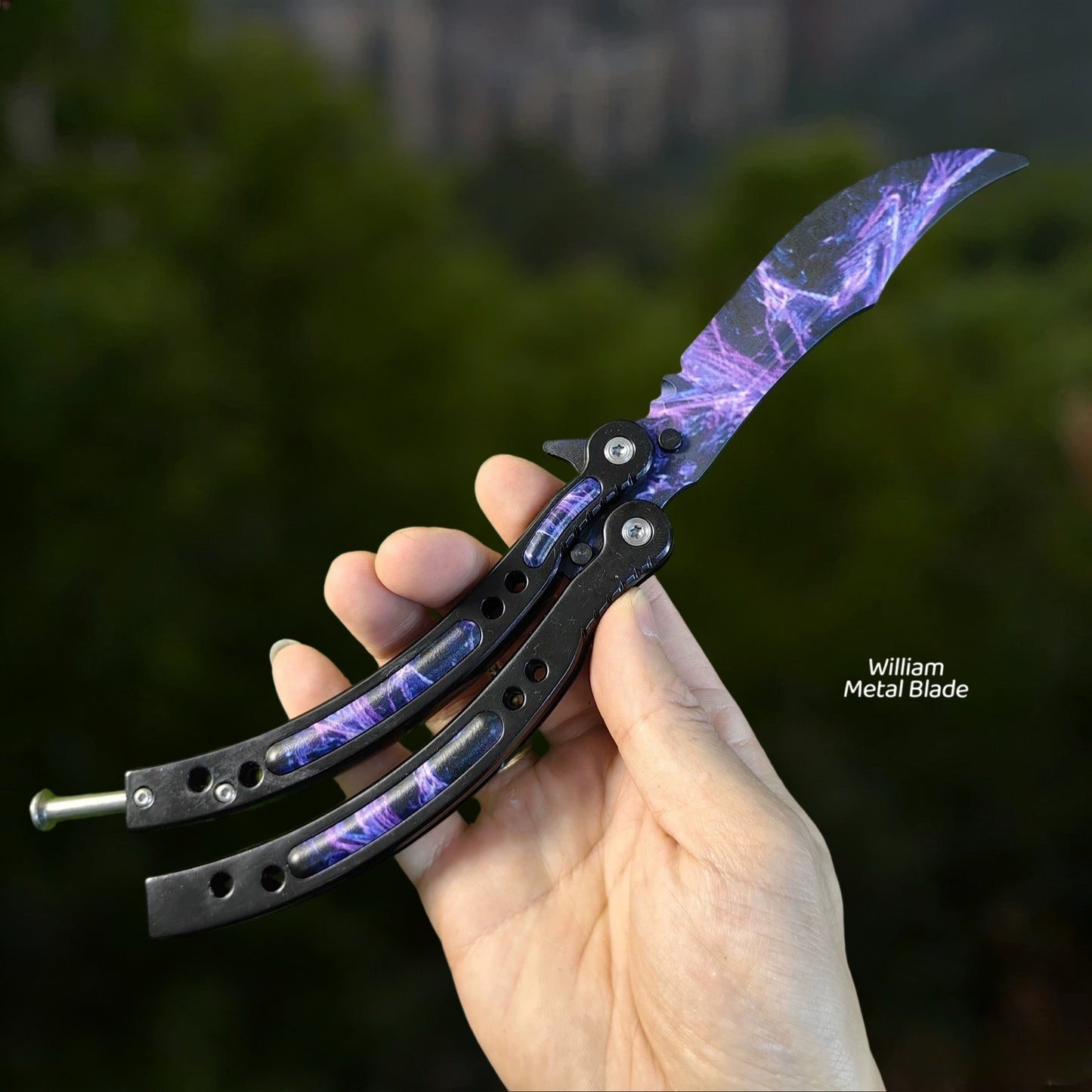 CS Balisong Blunt Blade Trainer Metal Replica Collection