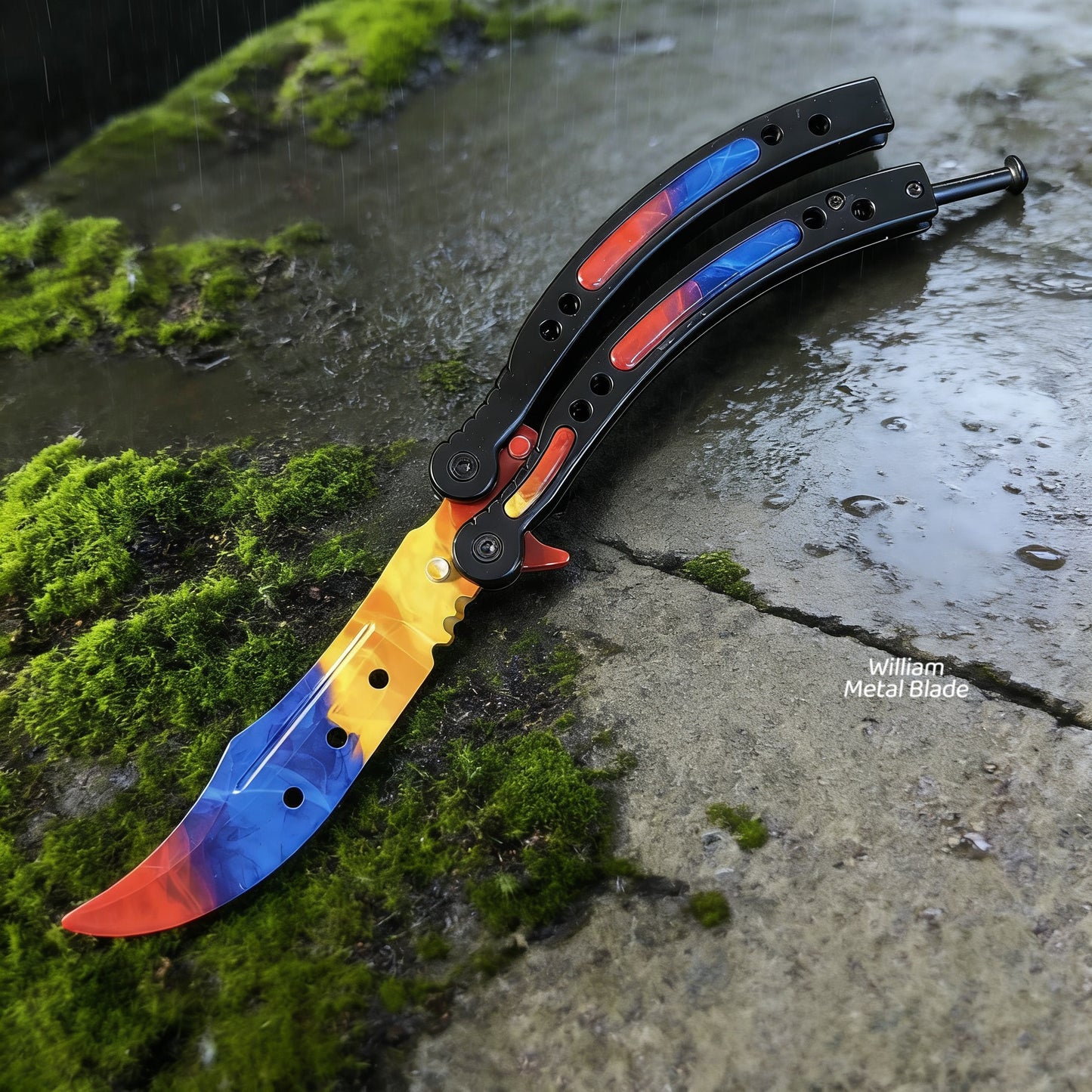 CS Balisong Blunt Blade Trainer Metal Replica Collection