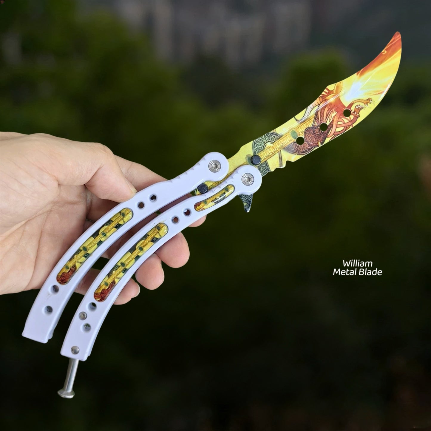 CS Balisong Blunt Blade Trainer Metal Replica Collection