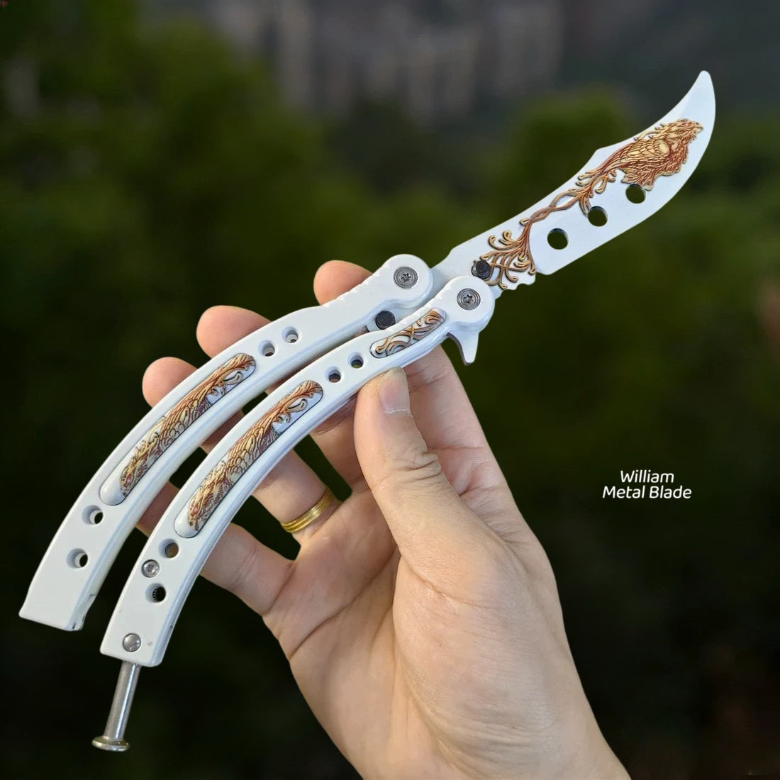 CS Balisong Blunt Blade Trainer Metal Replica Collection