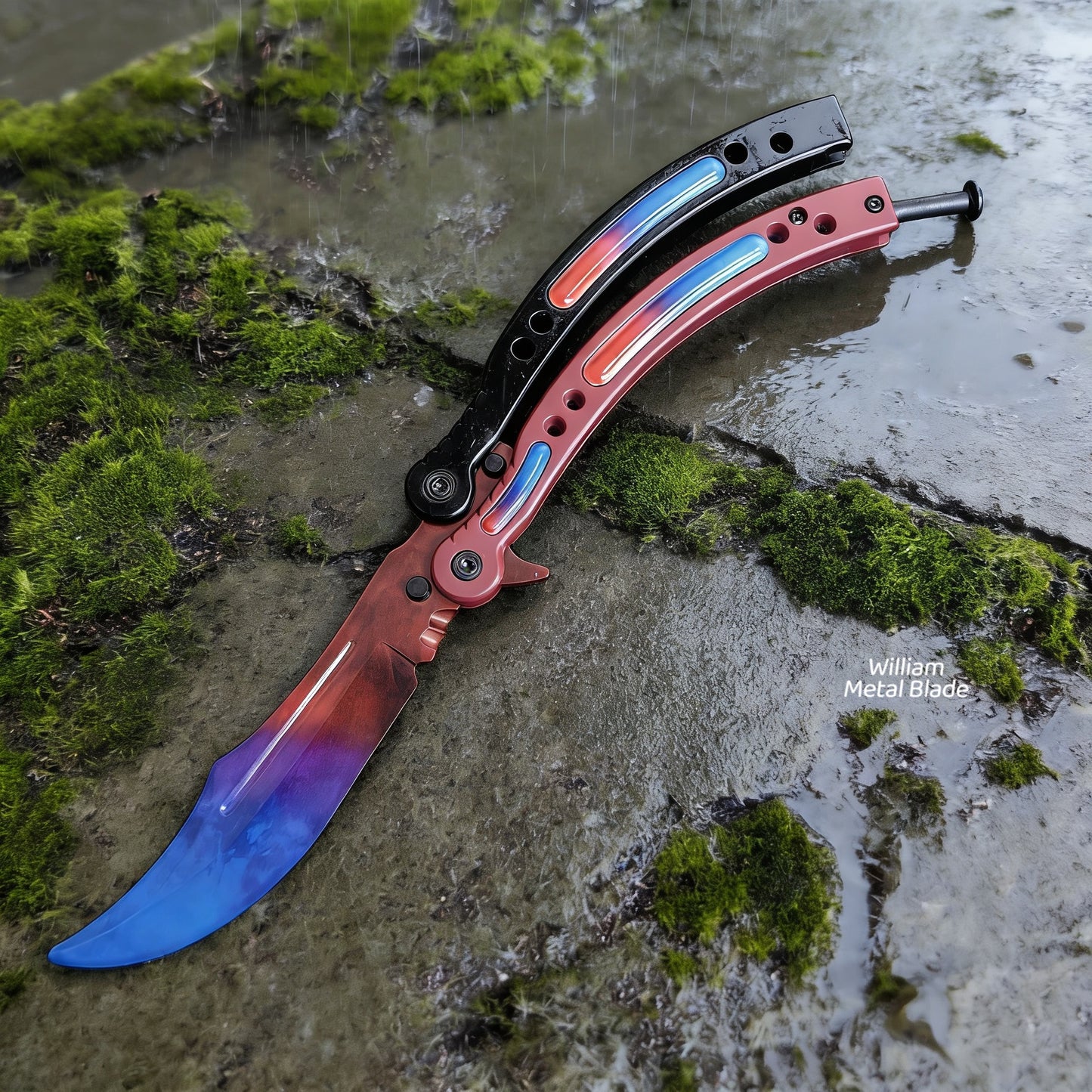 CS Balisong Blunt Blade Trainer Metal Replica Collection