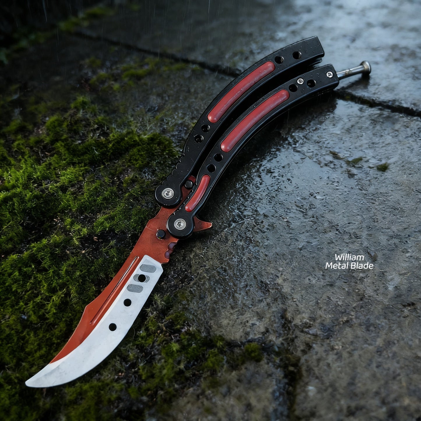 CS Balisong Blunt Blade Trainer Metal Replica Collection