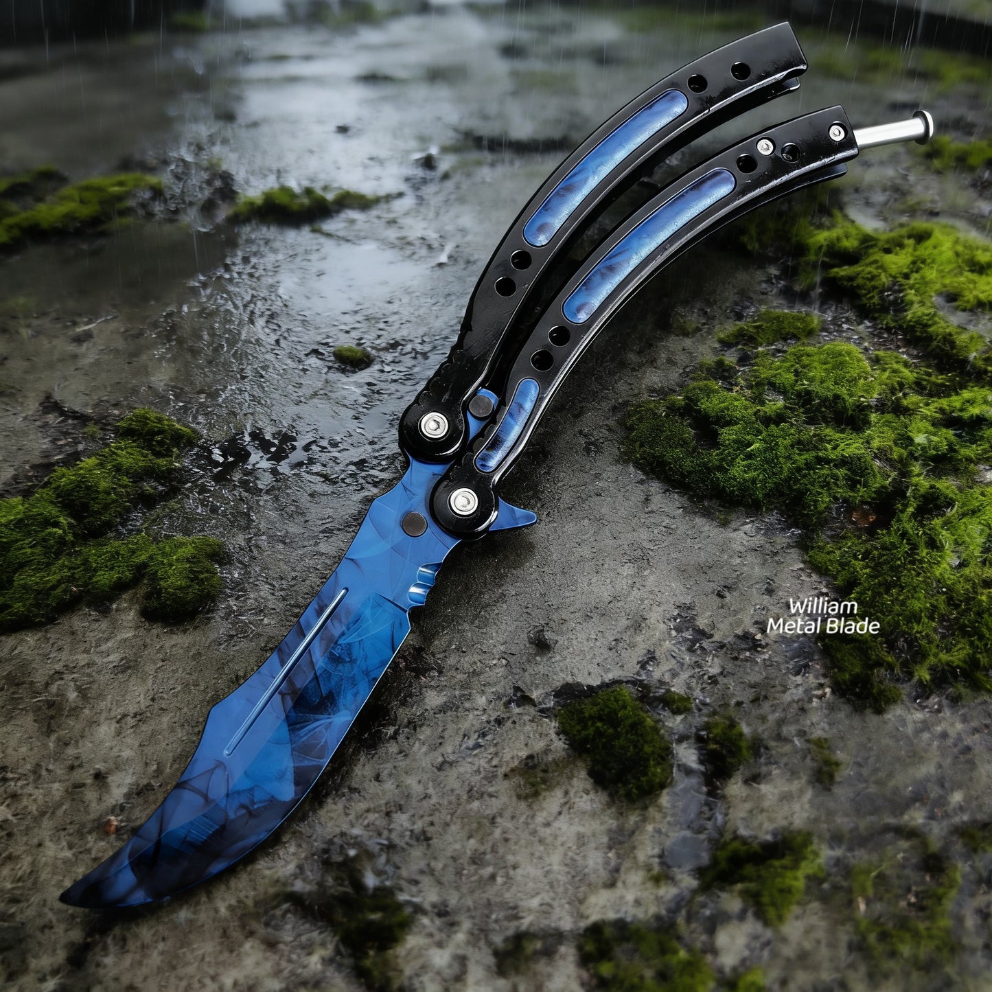 CS Balisong Blunt Blade Trainer Metal Replica Collection