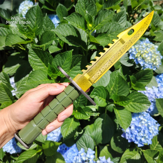 CSGO Damascus M9 Knife Metal Blunt Blade Replica 33cm/12.9''