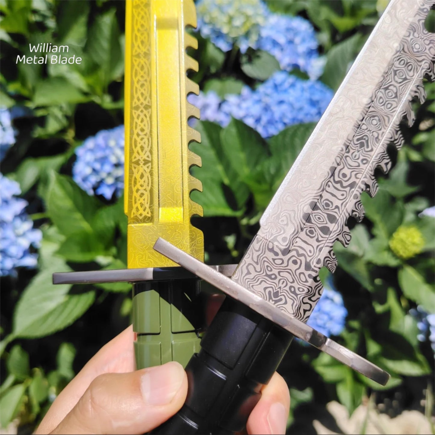 CSGO 33cm/12.9'' Damascus M9 Knife Metal Blunt Blade Replica