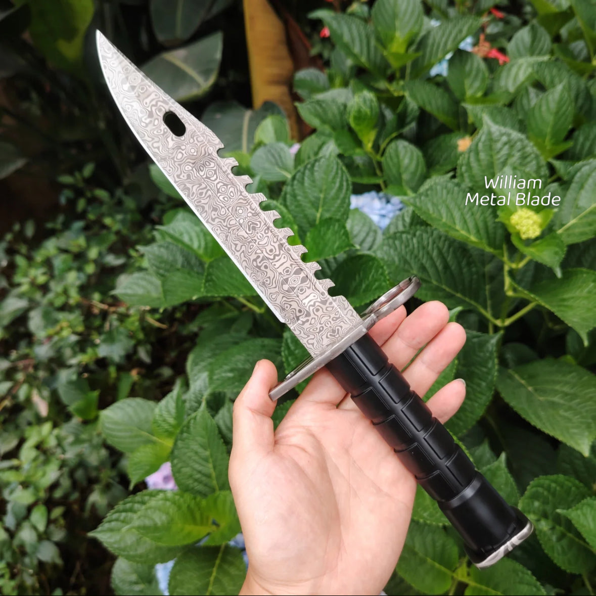 CSGO 33cm/12.9'' Damascus M9 Knife Metal Replica