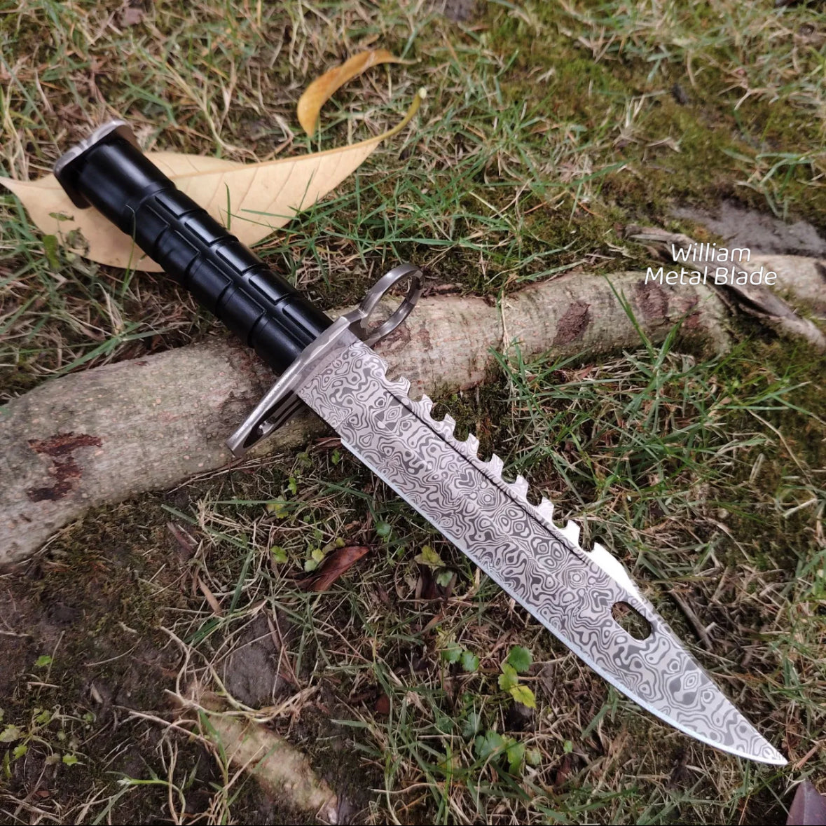 CSGO 33cm/12.9'' Damascus M9 Knife Metal Replica