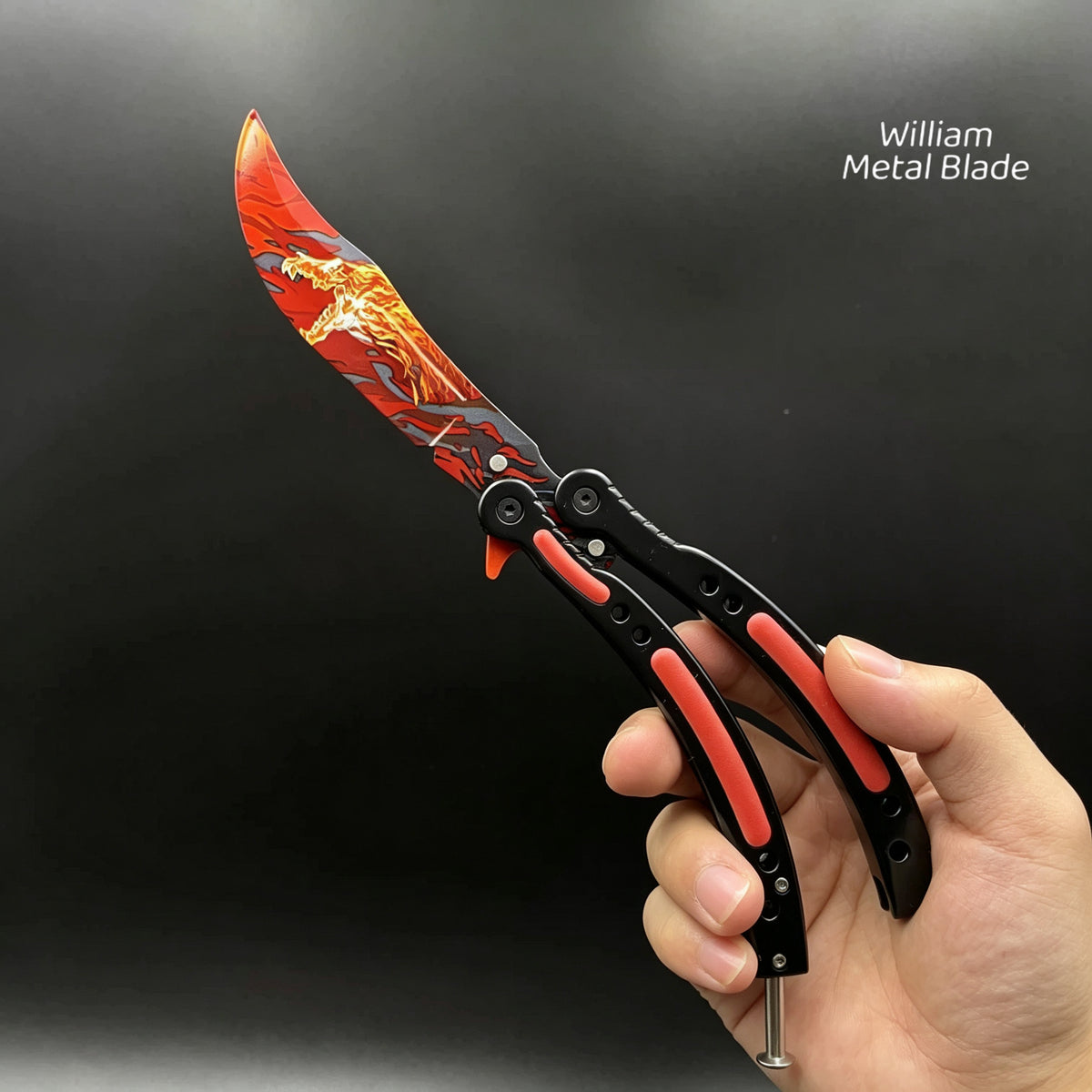 CSGO Balisong High-quality Blunt Blade Trainer Metal Replica