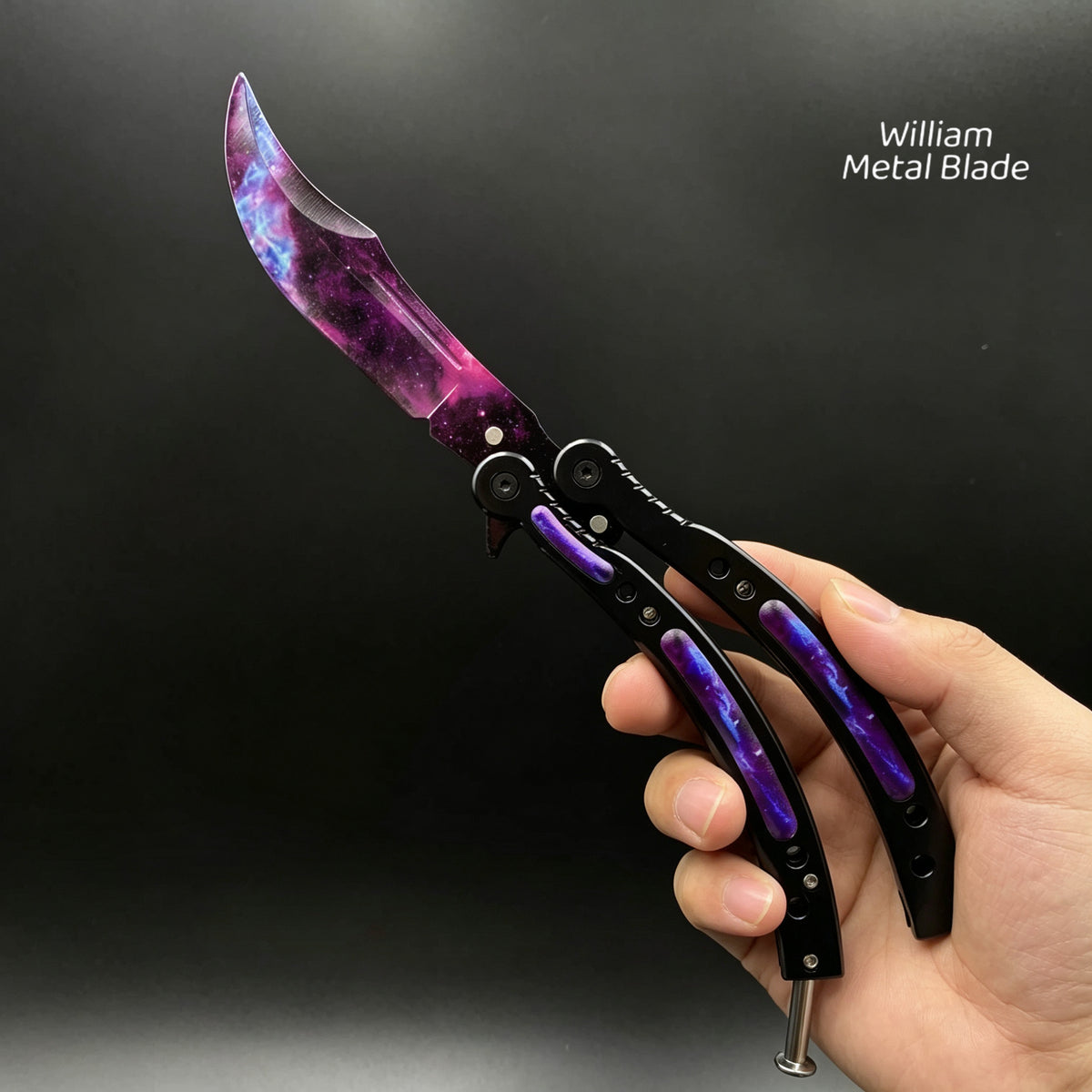 CSGO Balisong High-quality Blunt Blade Trainer Metal Replica
