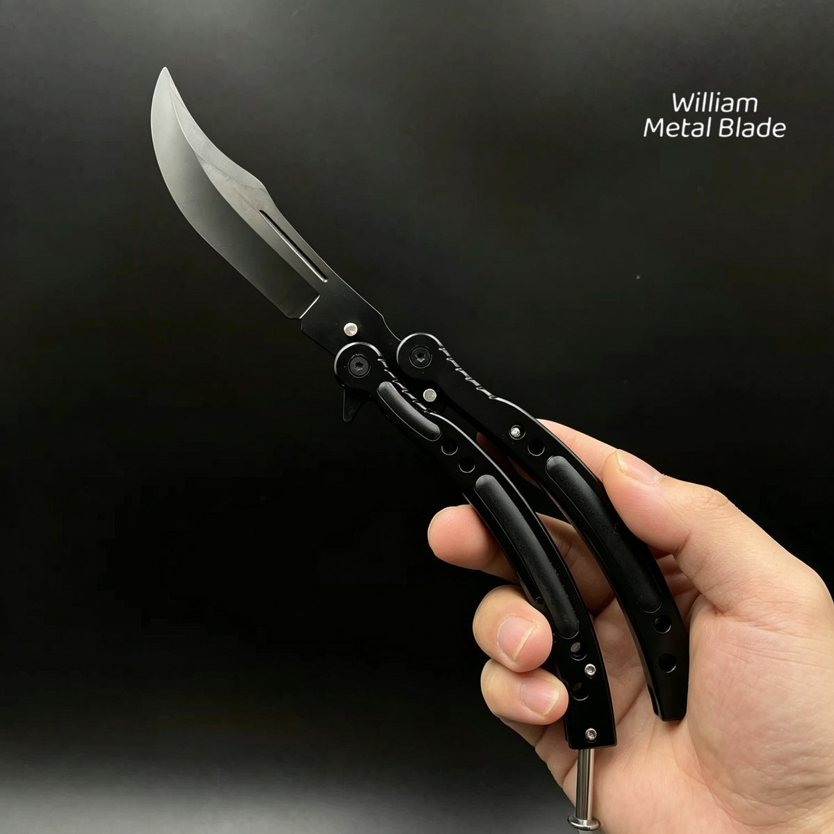 CSGO Balisong High-quality Blunt Blade Trainer Metal Replica