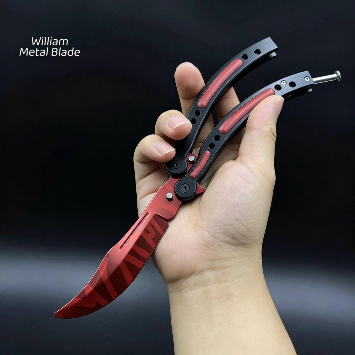CSGO Balisong High-quality Blunt Blade Trainer Metal Replica
