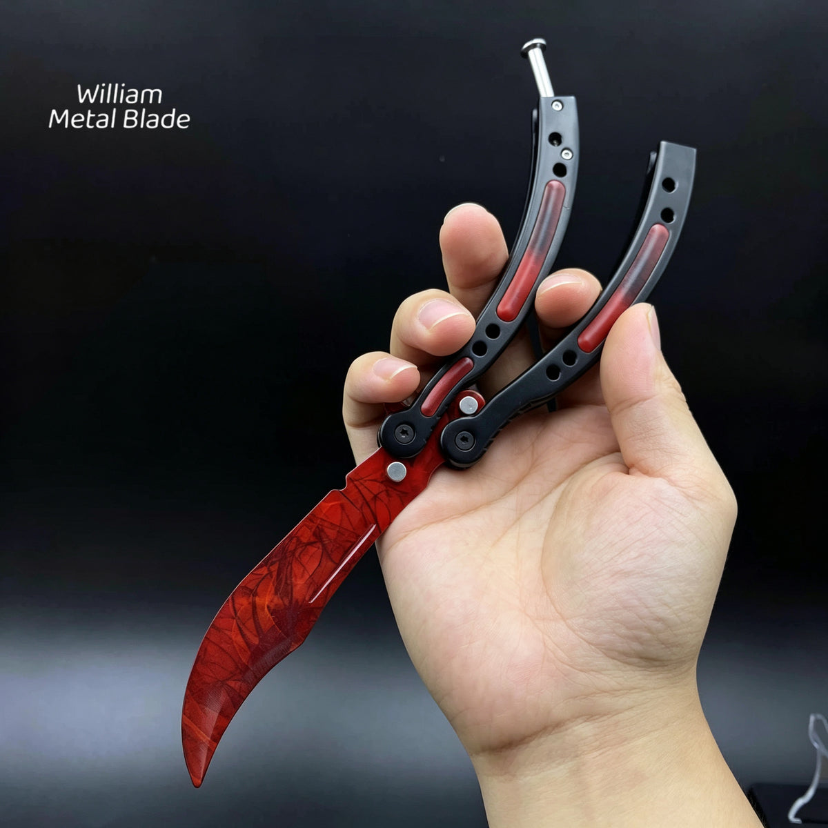 CSGO Balisong High-quality Blunt Blade Trainer Metal Replica