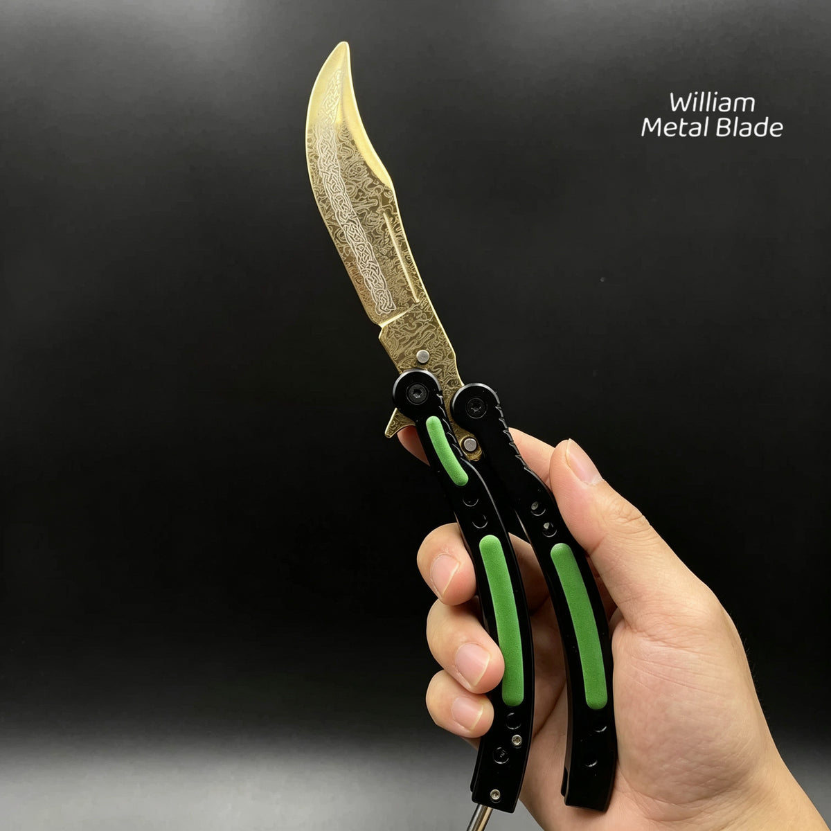 CSGO Balisong High-quality Blunt Blade Trainer Metal Replica