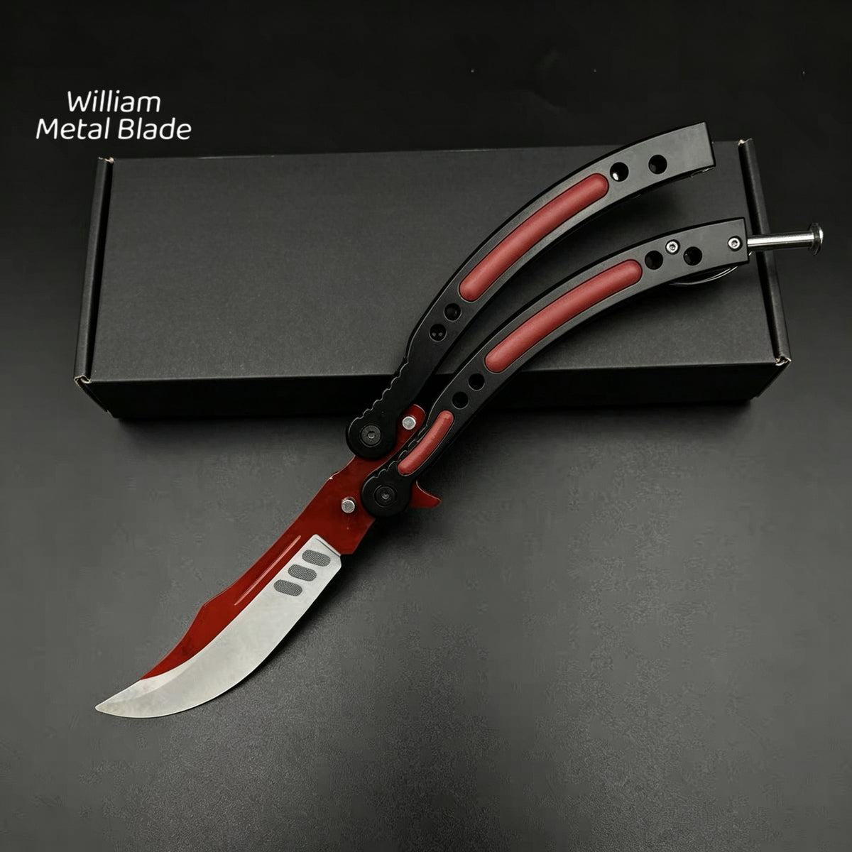 CSGO Balisong High-quality Blunt Blade Trainer Metal Replica