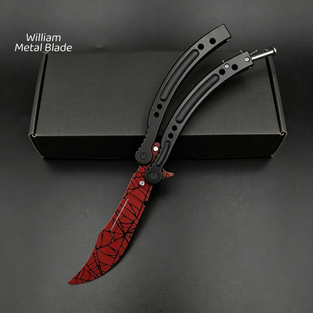 CSGO Balisong High-quality Blunt Blade Trainer Metal Replica