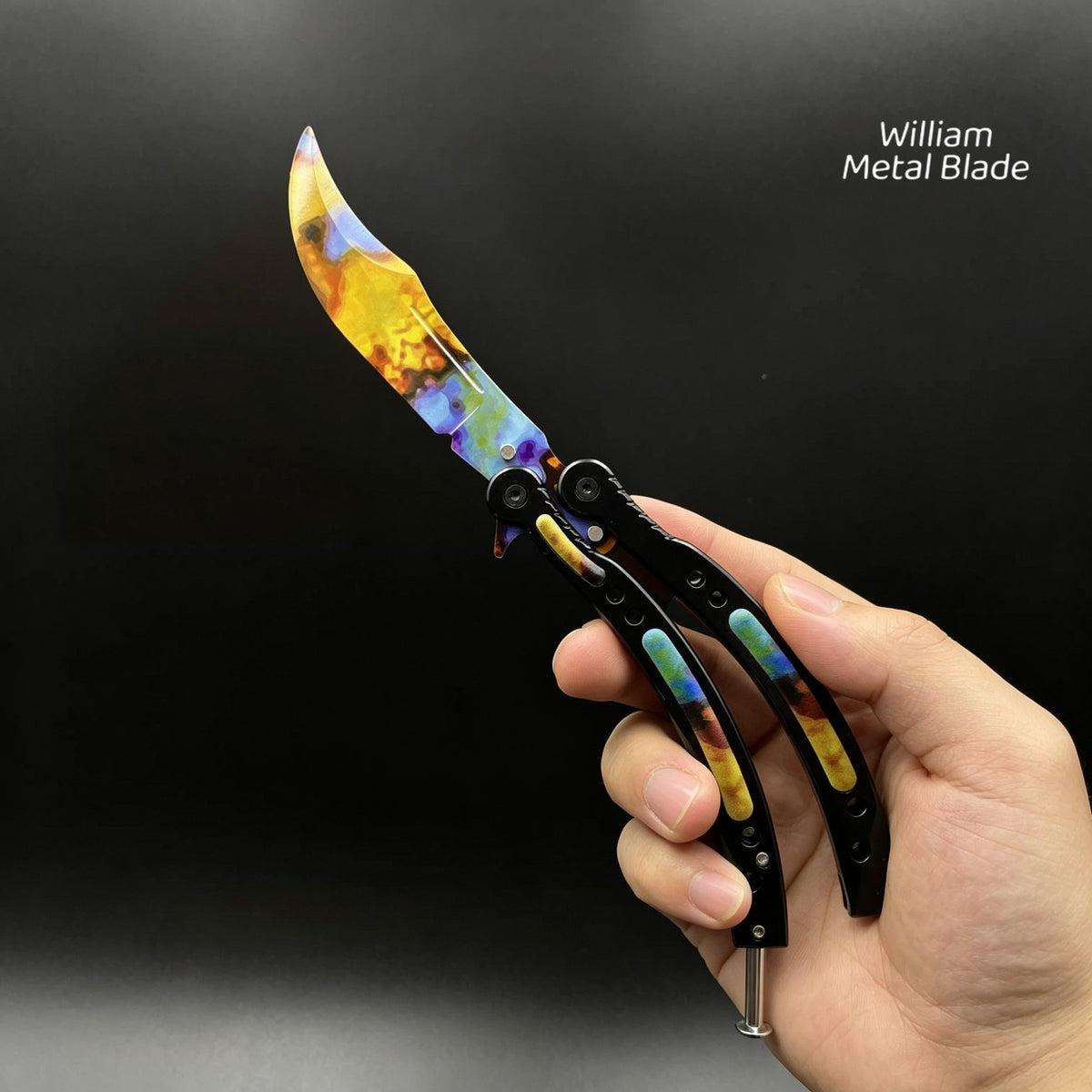CSGO Balisong High-quality Blunt Blade Trainer Metal Replica