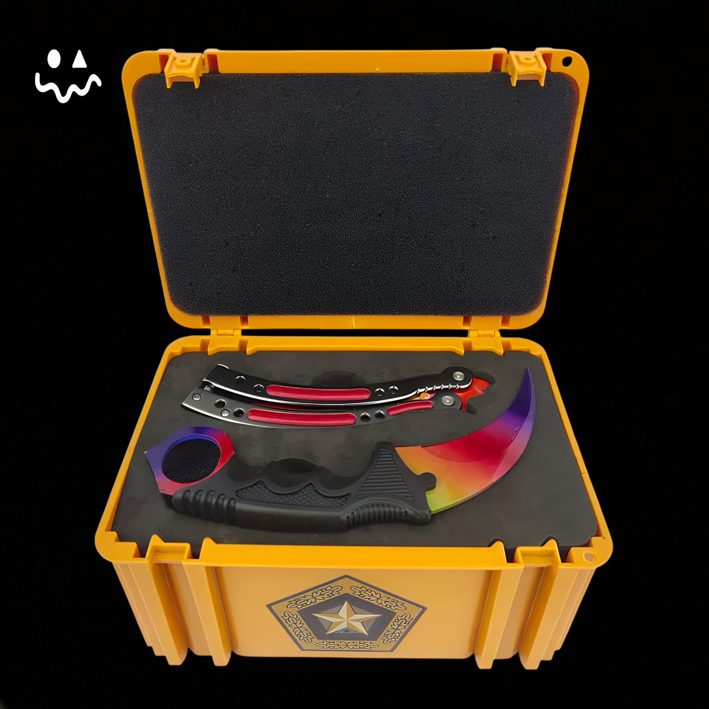 CS Balisong & Karambit Replica Yellow Gift Box