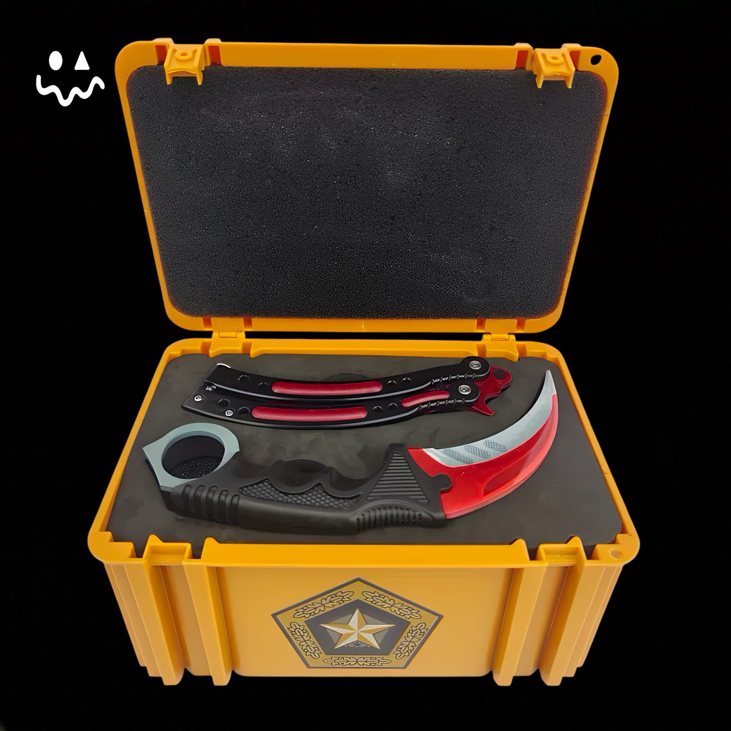 CS Balisong & Karambit Replica Yellow Gift Box
