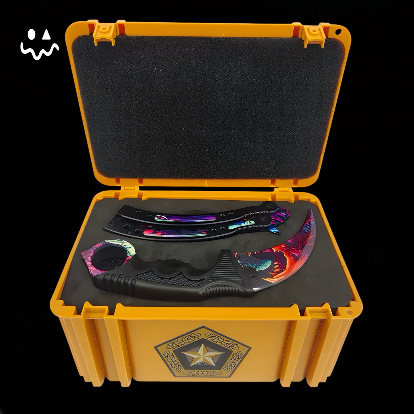 CS Balisong & Karambit Replica Yellow Gift Box