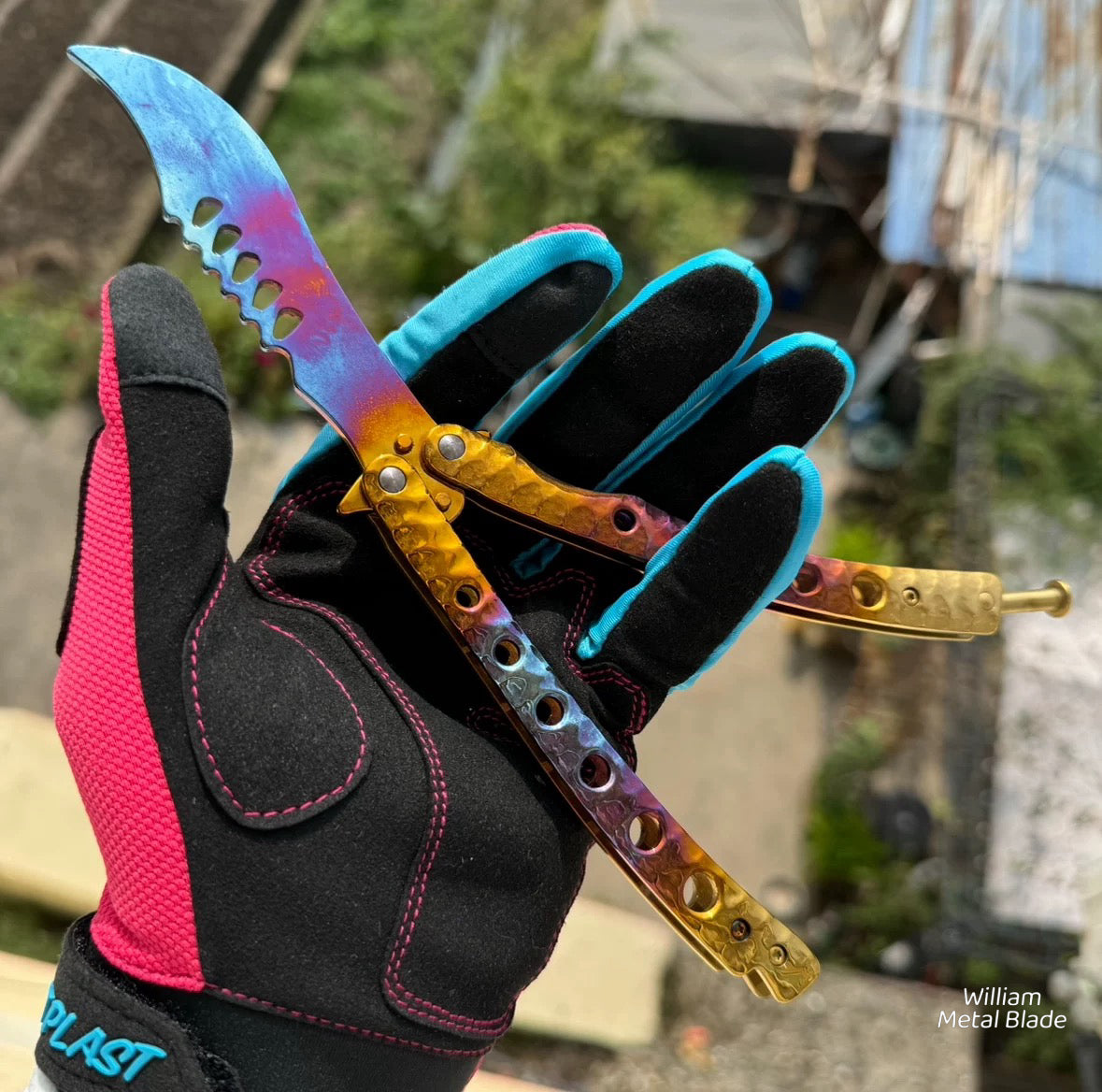 CSGO Case Hardened Diy Balisong – WilliamMetalBlade