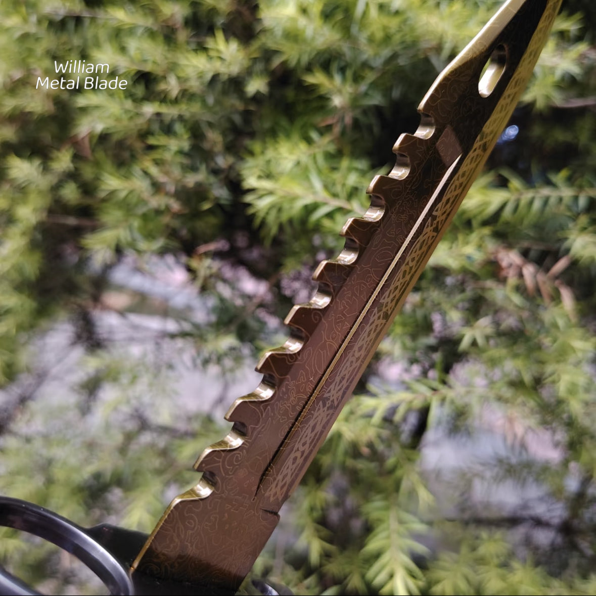 CSGO Damascus M9 Knife Metal Blunt Blade Replica 33cm/12.9''
