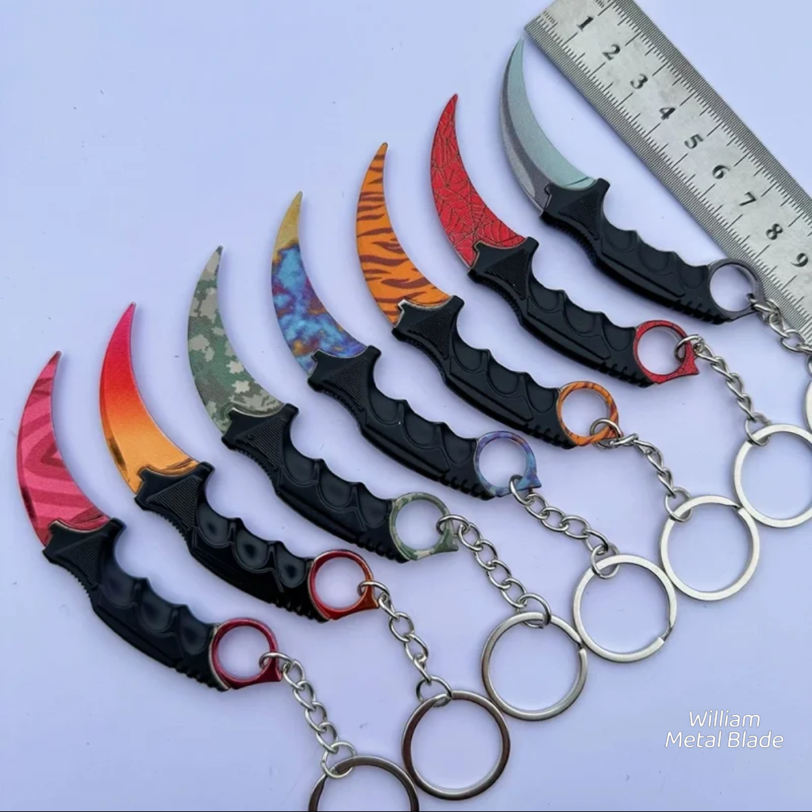 CS Mini Karambit Metal Keychain
