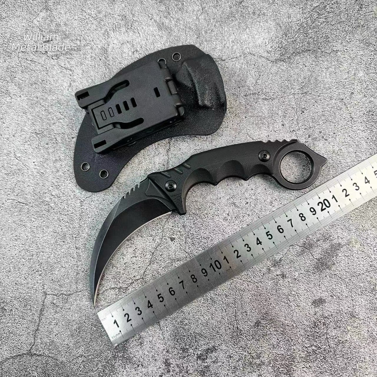 CS Night Karambit Steel Sharp Balde EDC Knife