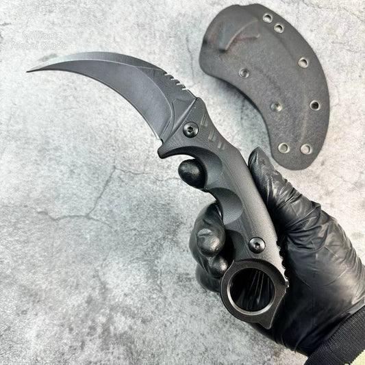 CS Night Karambit Steel Sharp Balde EDC Knife