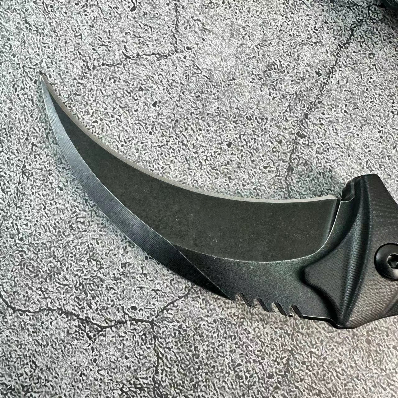 CS Night Karambit Steel Sharp Balde EDC Knife
