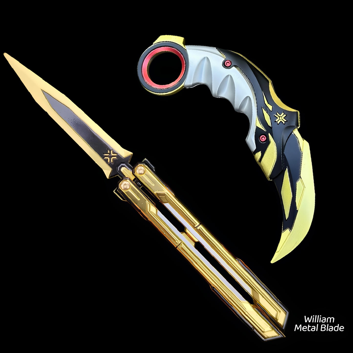 25CM/9.8" Champion 2025 Knife Metal Replica
